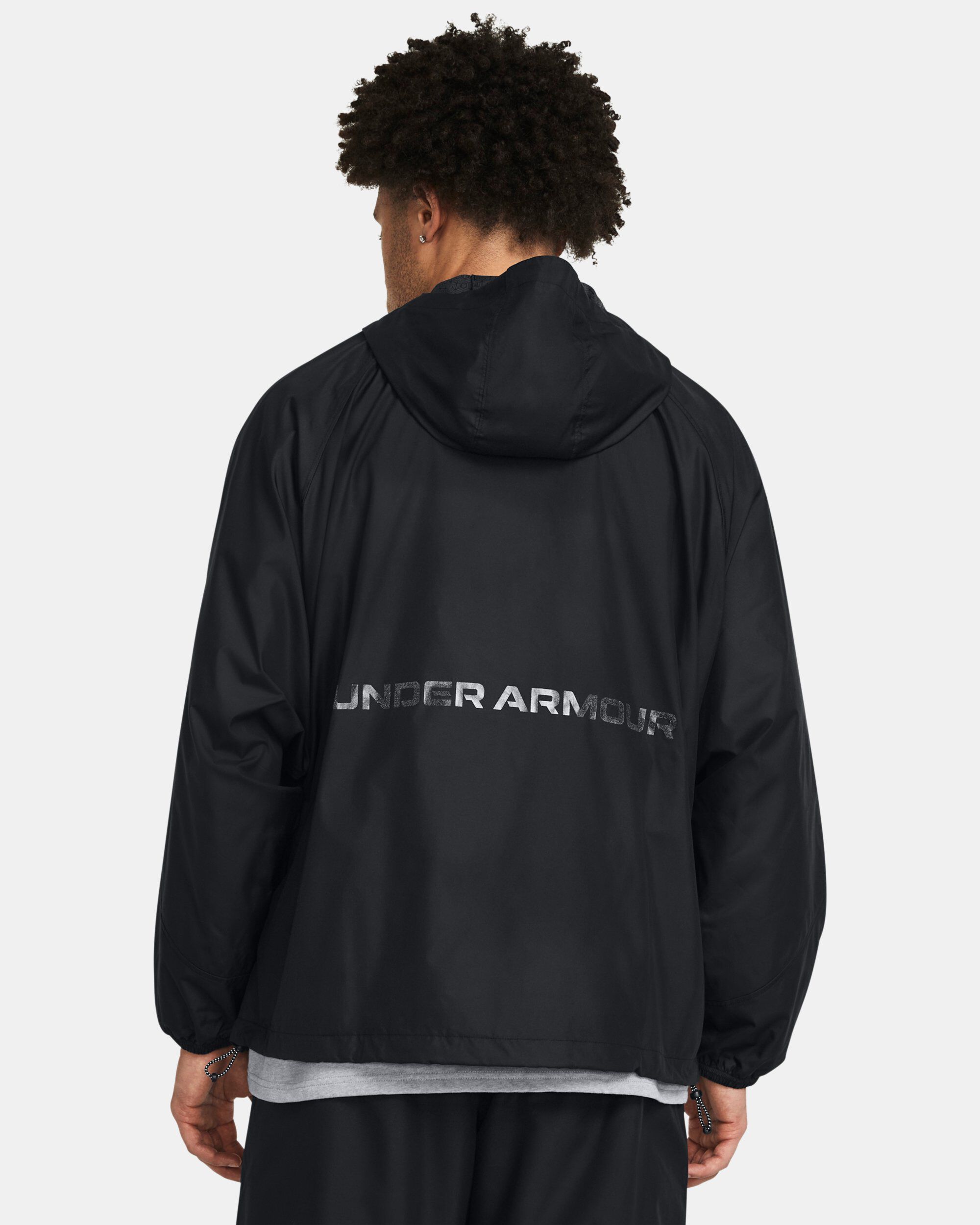 Under armour vanish woven full zip hooded jacket 2025