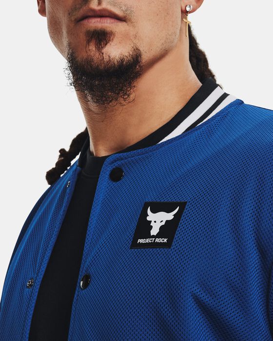 Men's Project Rock Mesh Varsity Jacket image number 3