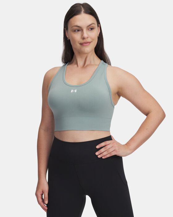 Women's UA Vanish Seamless Mid Sports Bra image number 3