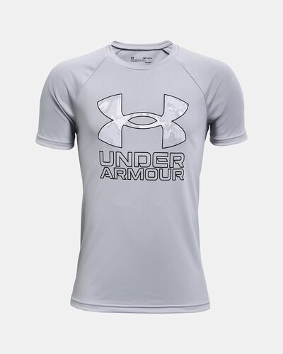 Boys' UA Tech™ Hybrid Print Fill Short Sleeve