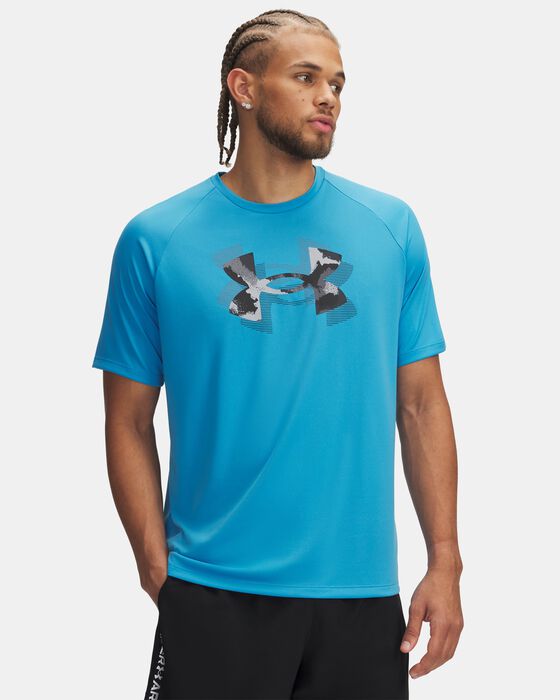 Men's UA Tech&trade; Print Fill Short Sleeve image number 0