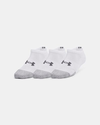 Kids' HeatGear® 3-Pack No Show Socks