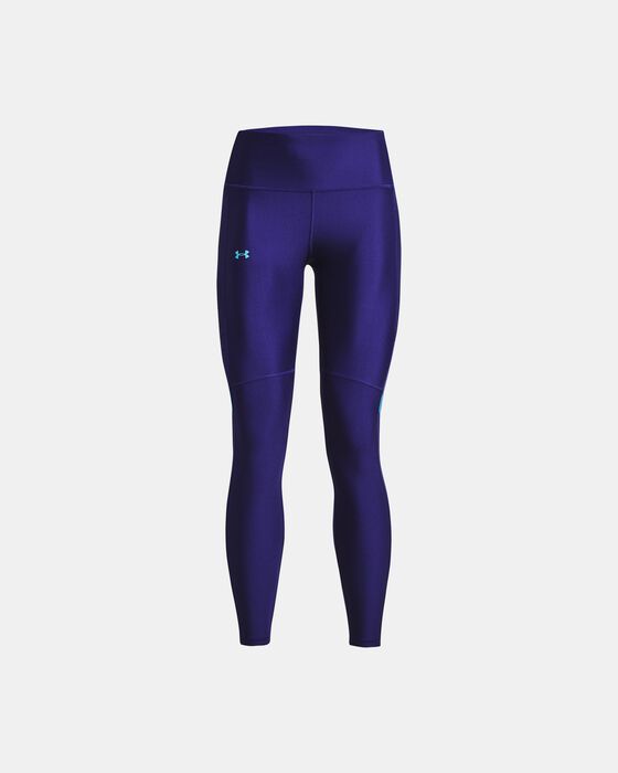 Women's HeatGear® No-Slip Waistband Mesh Panel Leggings image number 4