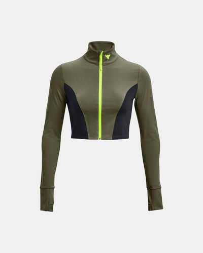 Women's Project Rock Lets Go Crop Full-Zip