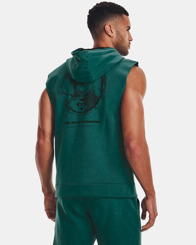 Men's Project Rock Heavyweight Terry Sleeveless Full-Zip Hoodie