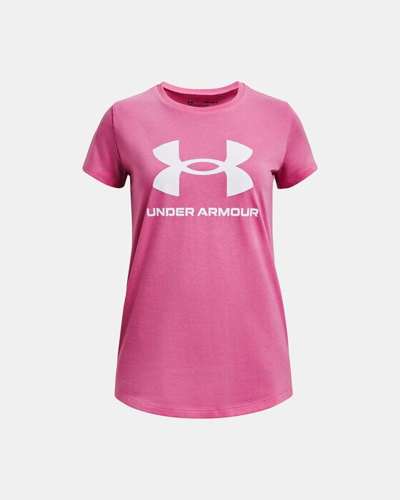 Girls' UA Sportstyle Graphic Short Sleeve image number 0