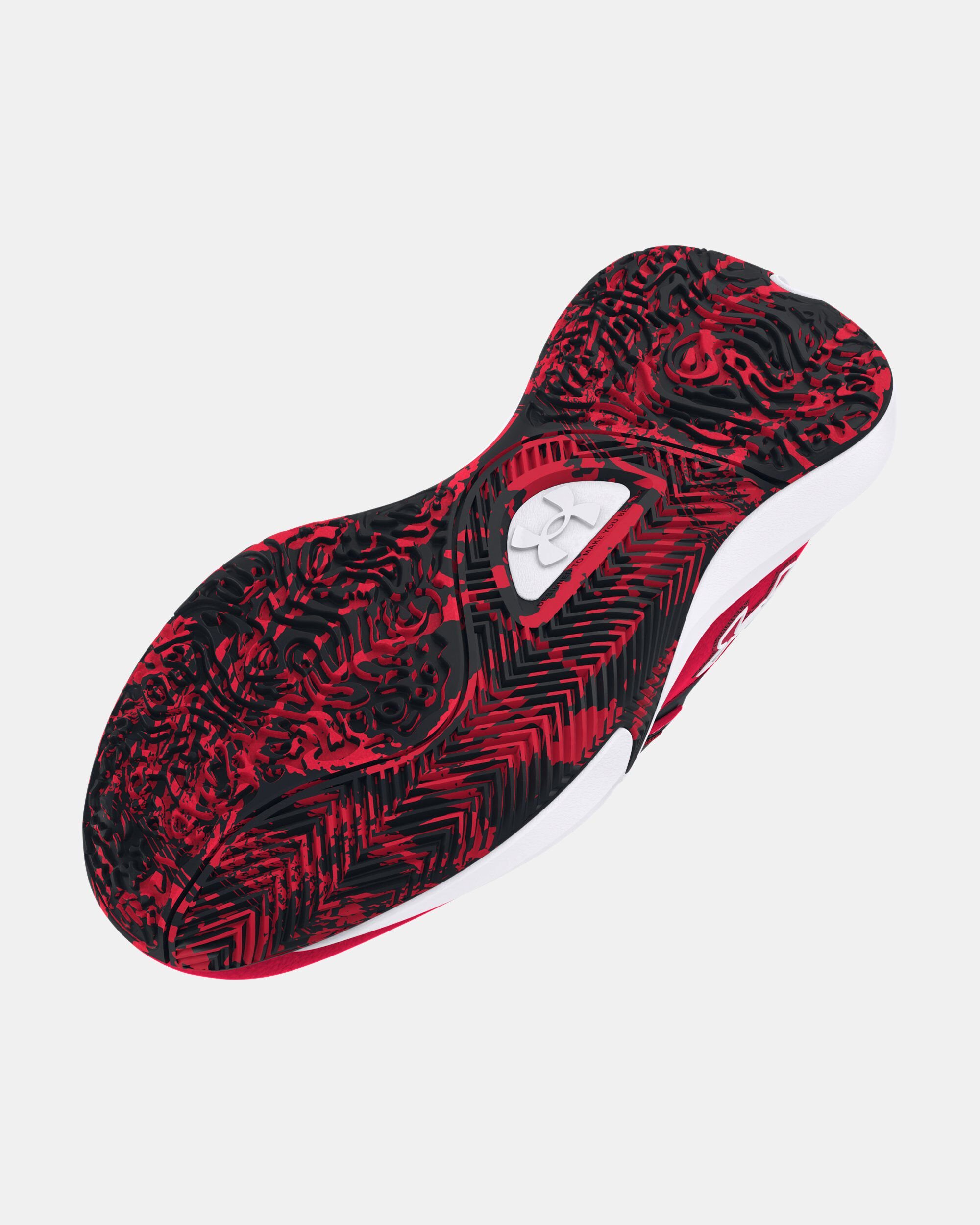 Buy Grade School UA Lockdown 7 Basketball Shoes Red in Dubai UAE Under Armour