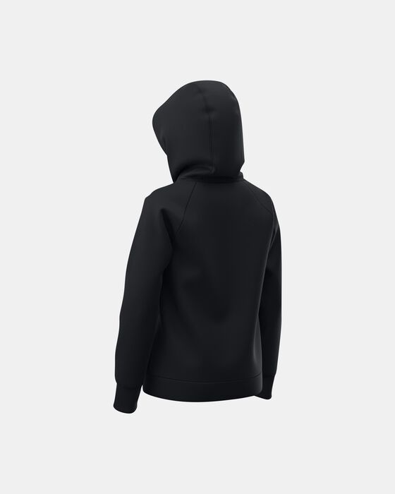 Girls' UA Rival Fleece Logo Hoodie image number 3
