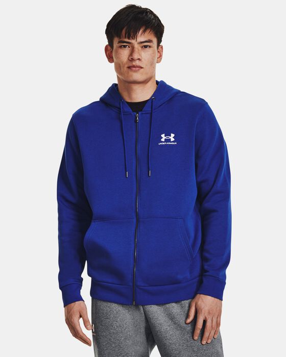 Men's UA Essential Fleece Full-Zip Hoodie image number 0