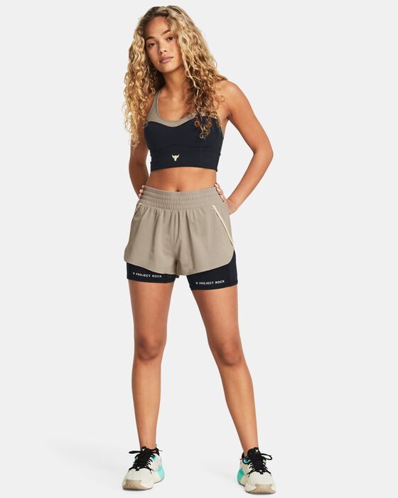 Women's Project Rock Flex Woven Leg Day Shorts Women's Project Rock Flex Woven Leg Day Shorts image number 2