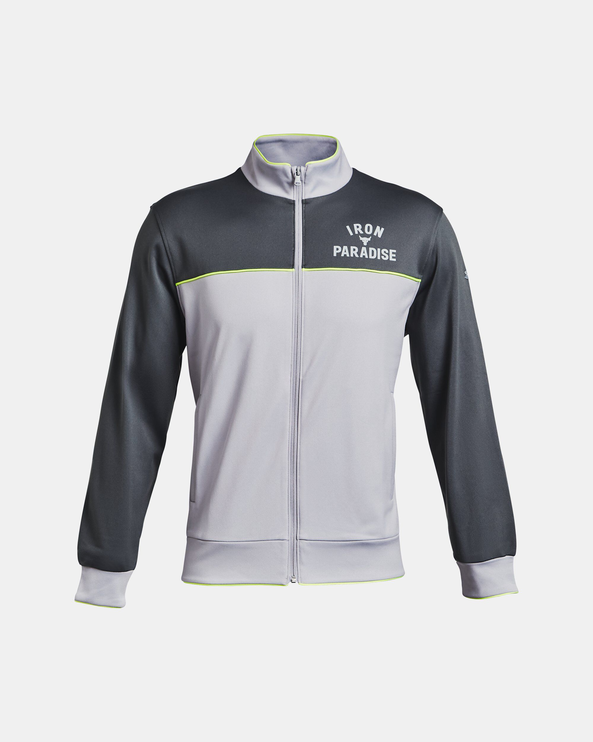 Buy Men s Project Rock Knit Track Jacket Grey in Dubai UAE Under Armour