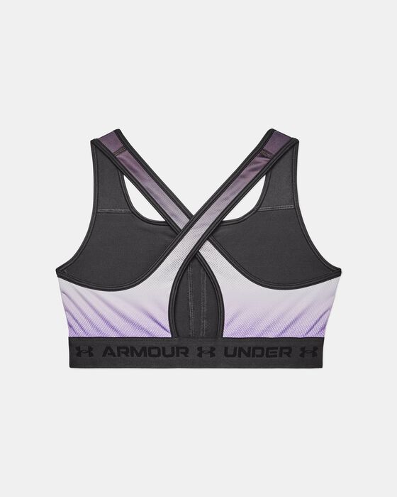 Women's Armour® Mid Crossback International Women's Day Sports Bra image number 3