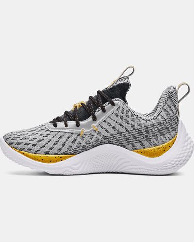 Unisex Curry Flow 10 Young Wolf Basketball Shoes
