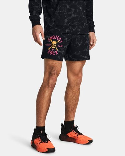 Men's Project Rock Rival Terry Printed Shorts