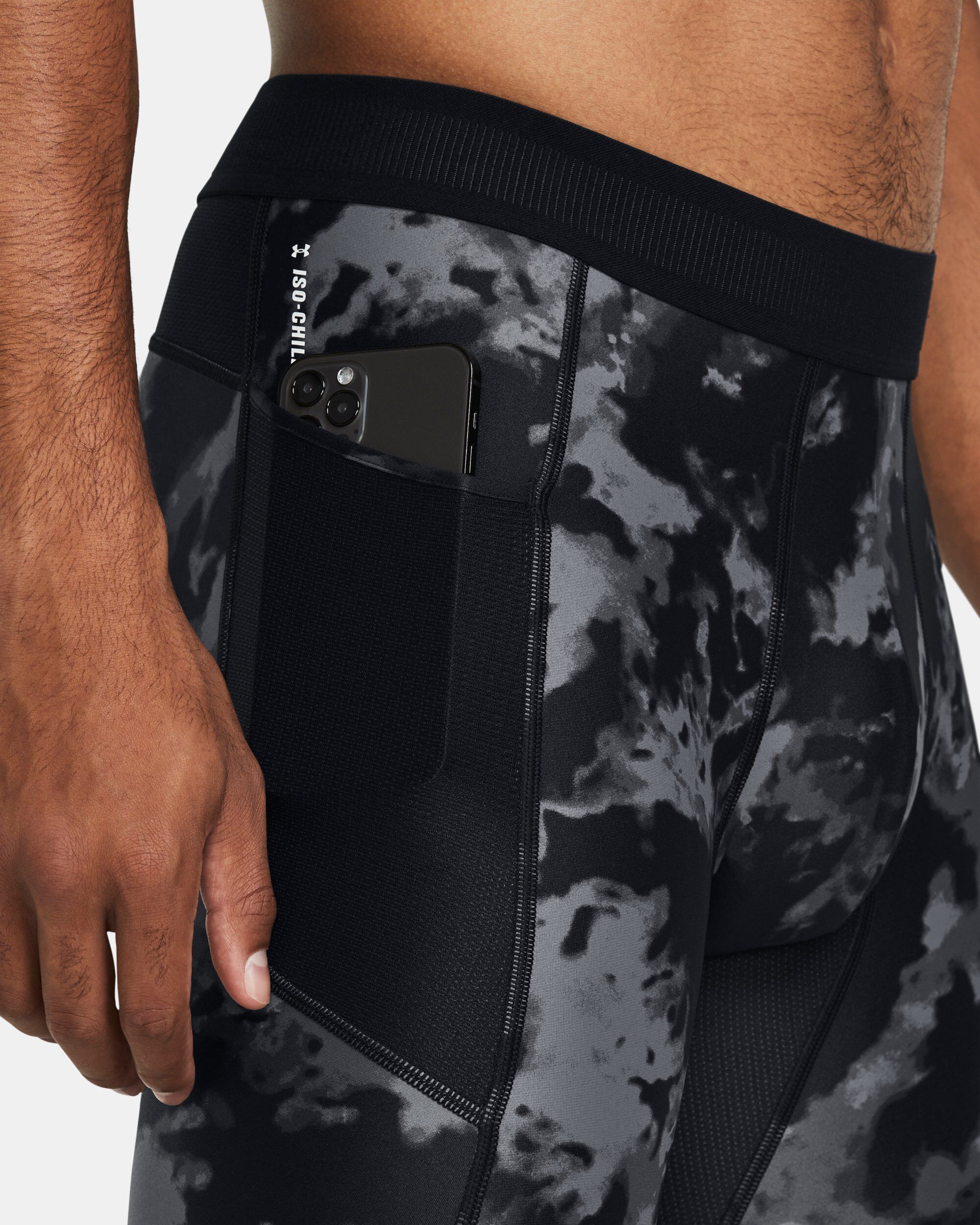 Shop Under Armour HeatGear® Iso-Chill Printed Men's Long Shorts