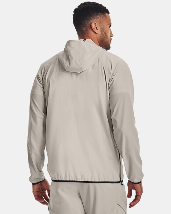 Shop Under Armour Men's Project Rock Unstoppable Jacket Grey in