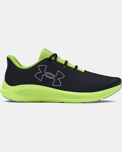 Boys' Grade School UA Charged Pursuit 3 Big Logo Running Shoes