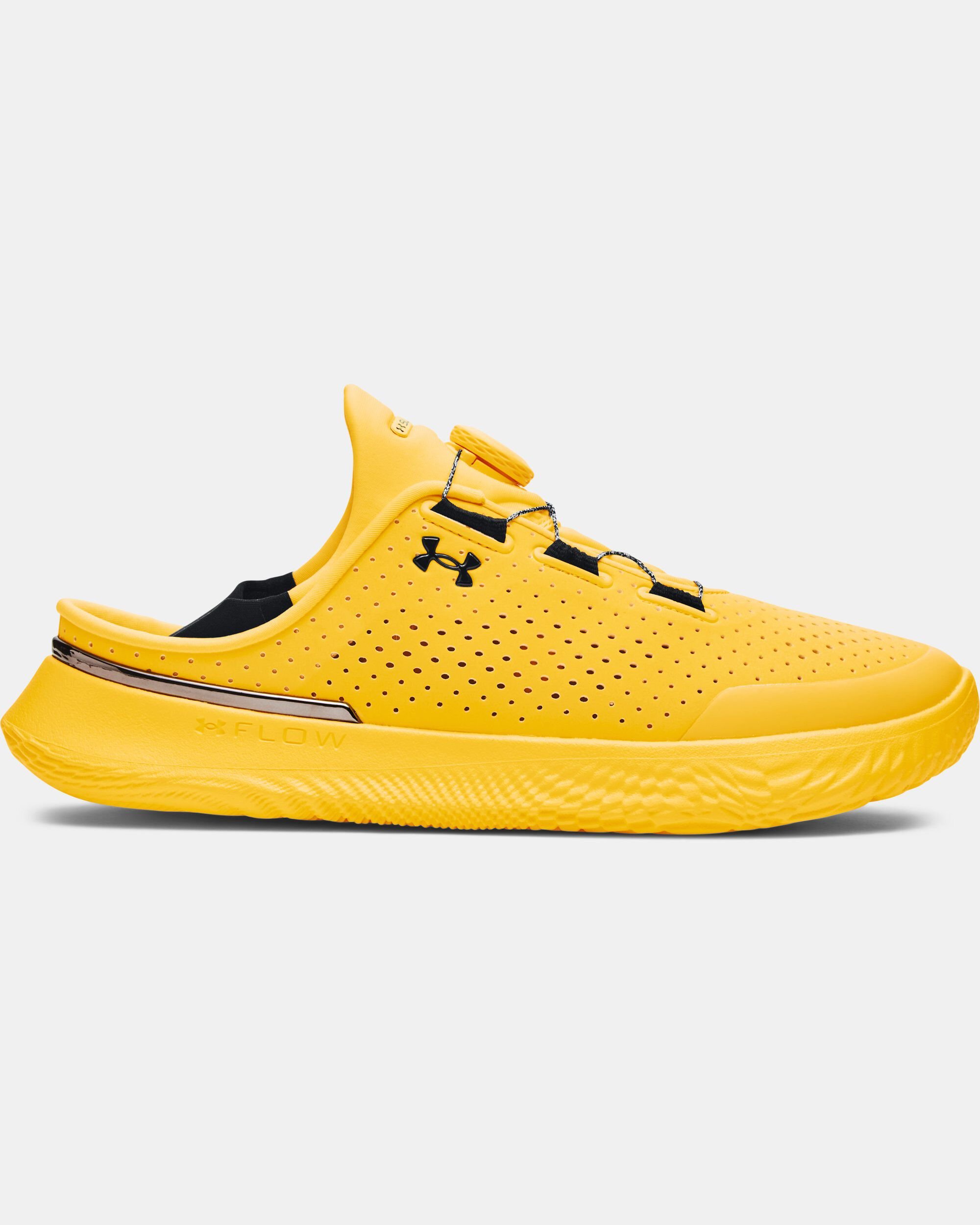 Under armour shop yellow shoes