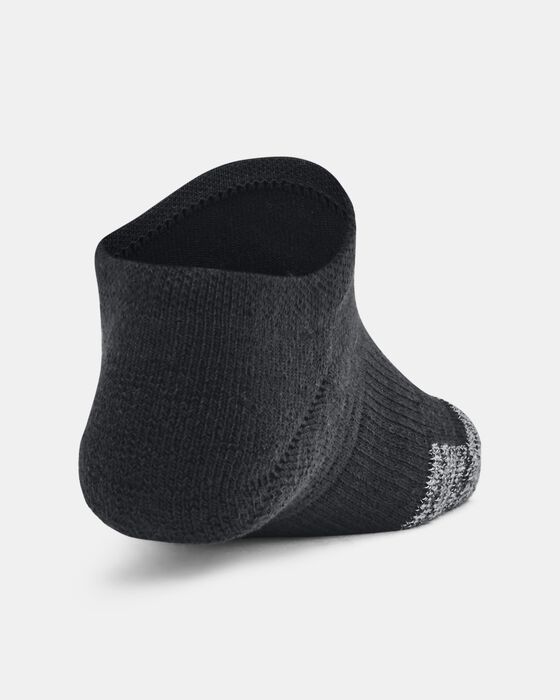 Kids' HeatGear® 3-Pack No Show Socks image number 2