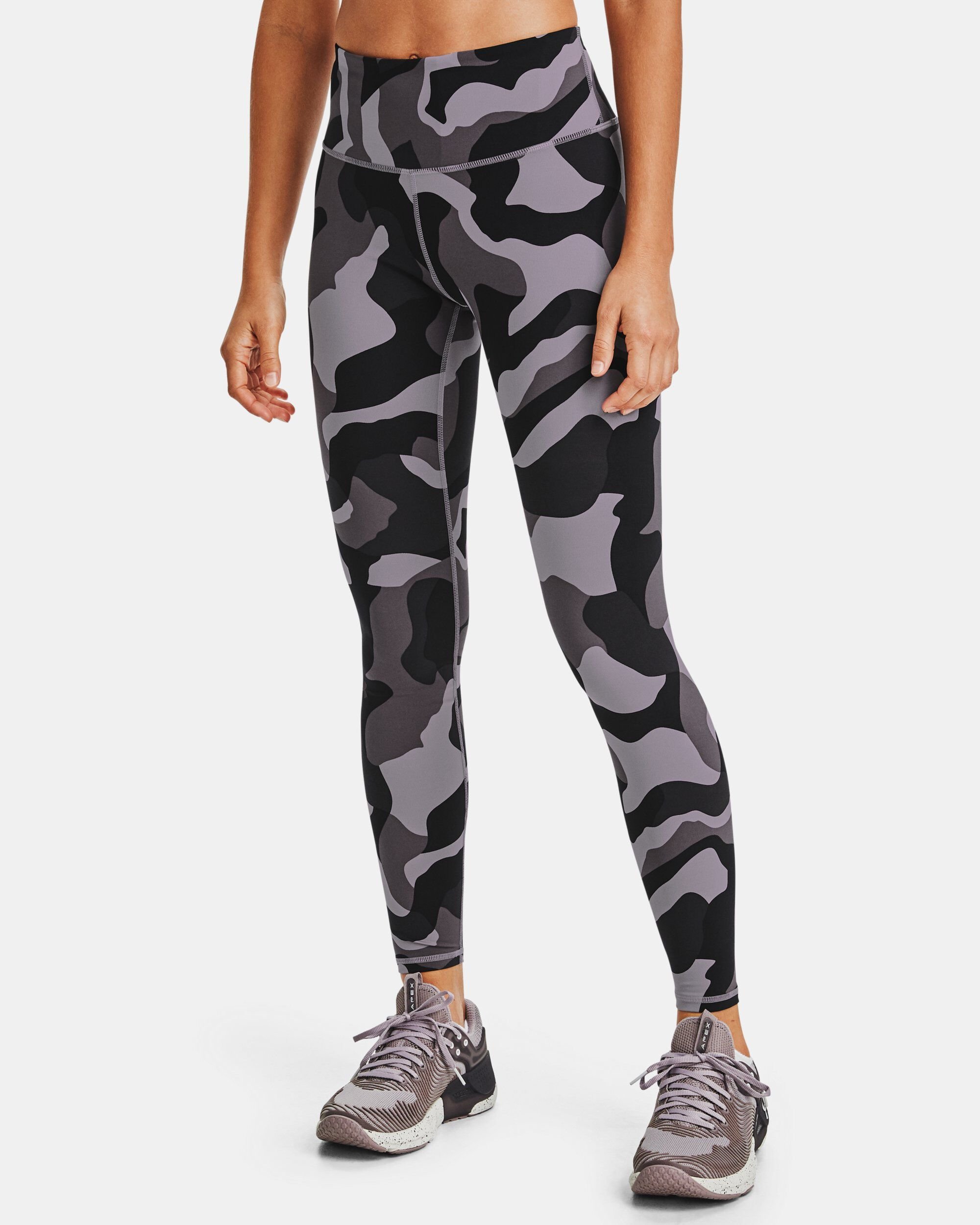 Under Armour Women s UA RUSH HeatGear Camo Leggings Blue in