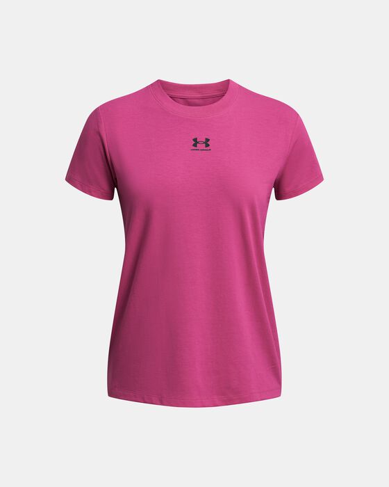 Women's UA Rival Core Short Sleeve image number 2