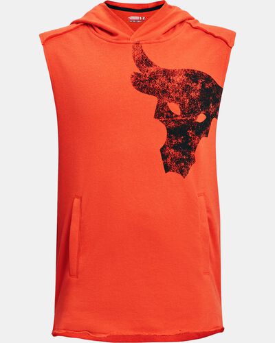 Boys' Project Rock Terry Sleeveless Hoodie