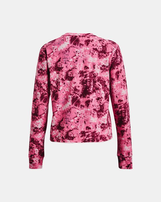 Women's UA Rival Terry Printed Crew image number 5