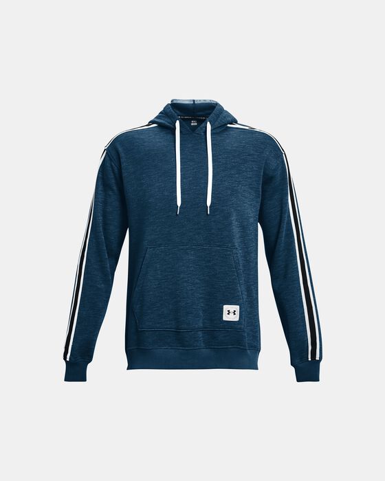 Shop Under Armour Men's UA Essential Fleece Heritage Hoodie Blue