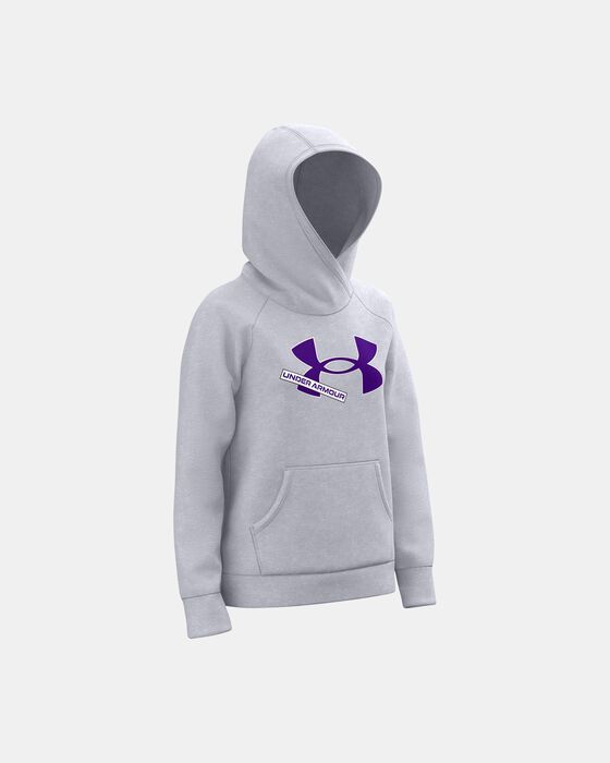 Girls' UA Rival Fleece Logo Hoodie image number 1