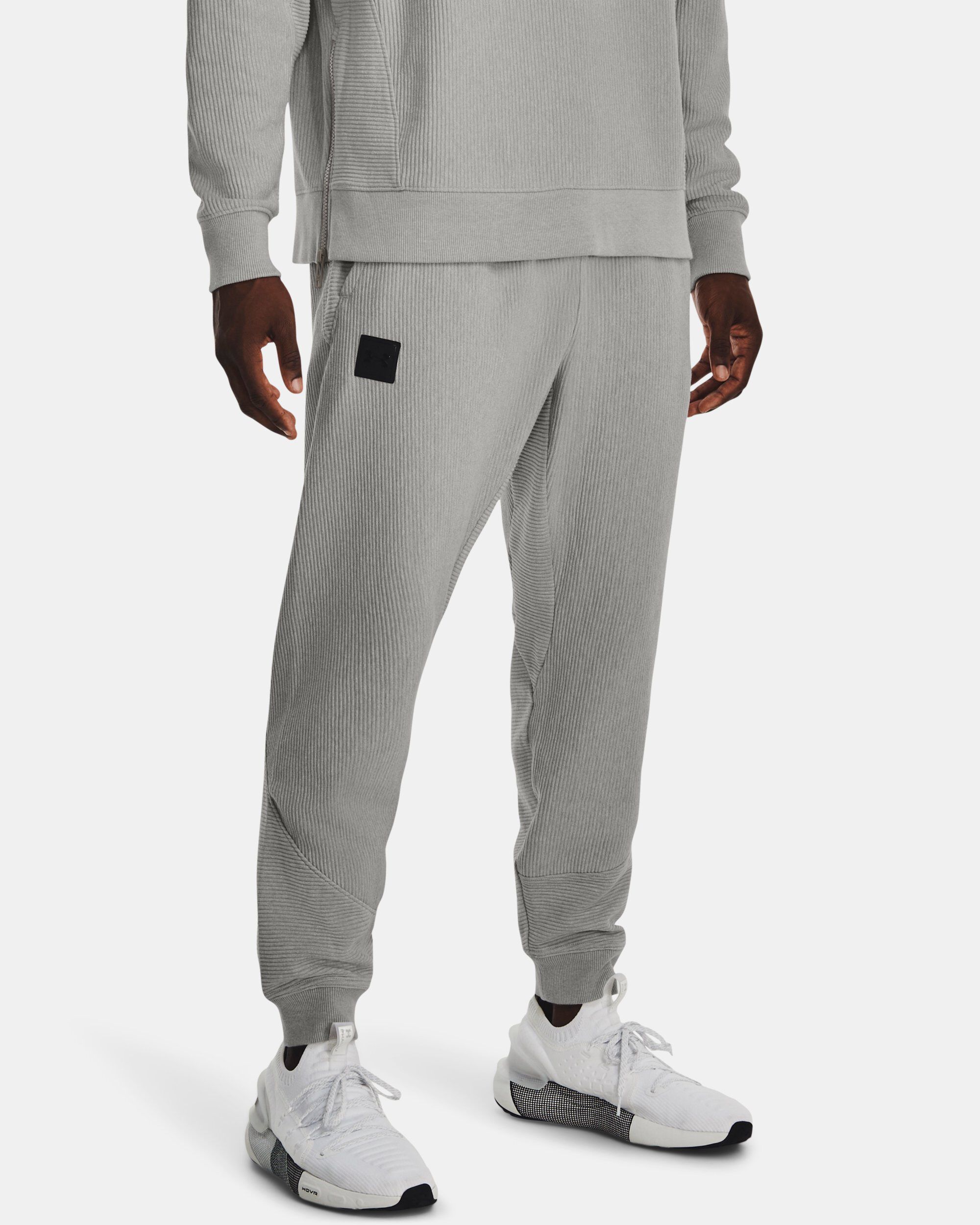 Buy Men s UA Ottoman Fleece Joggers Grey in Dubai UAE Under Armour