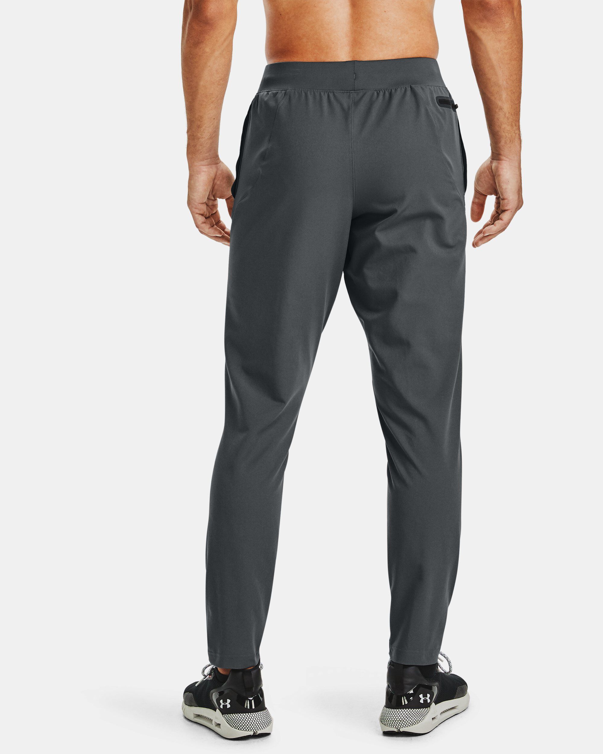 Grey under armour joggers mens best sale