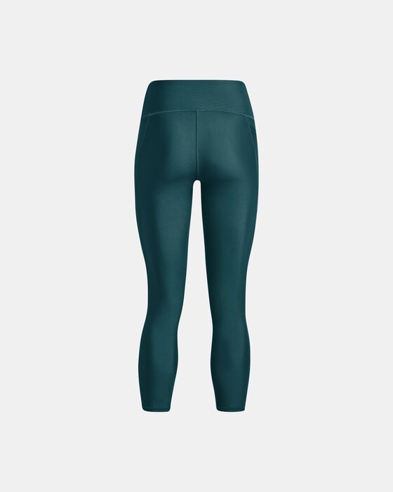 Under Armour HeatGear® No-Slip Waistband Printed Ankle Leggings,  Green/Green/Black at John Lewis & Partners