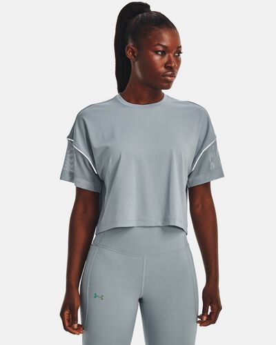 Women's UA RUSH™ Vent Crop Short Sleeve