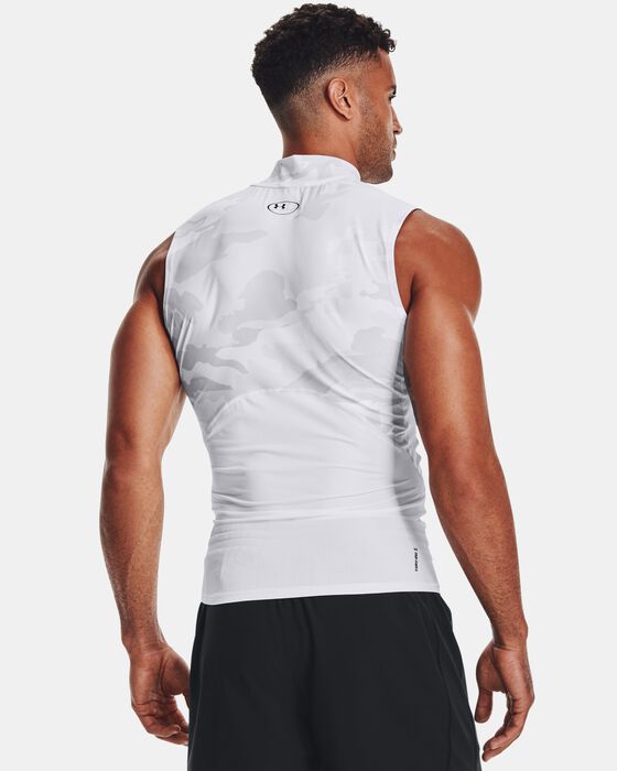 Men's UA Iso-Chill Compression Mock Printed Sleeveless image number 1
