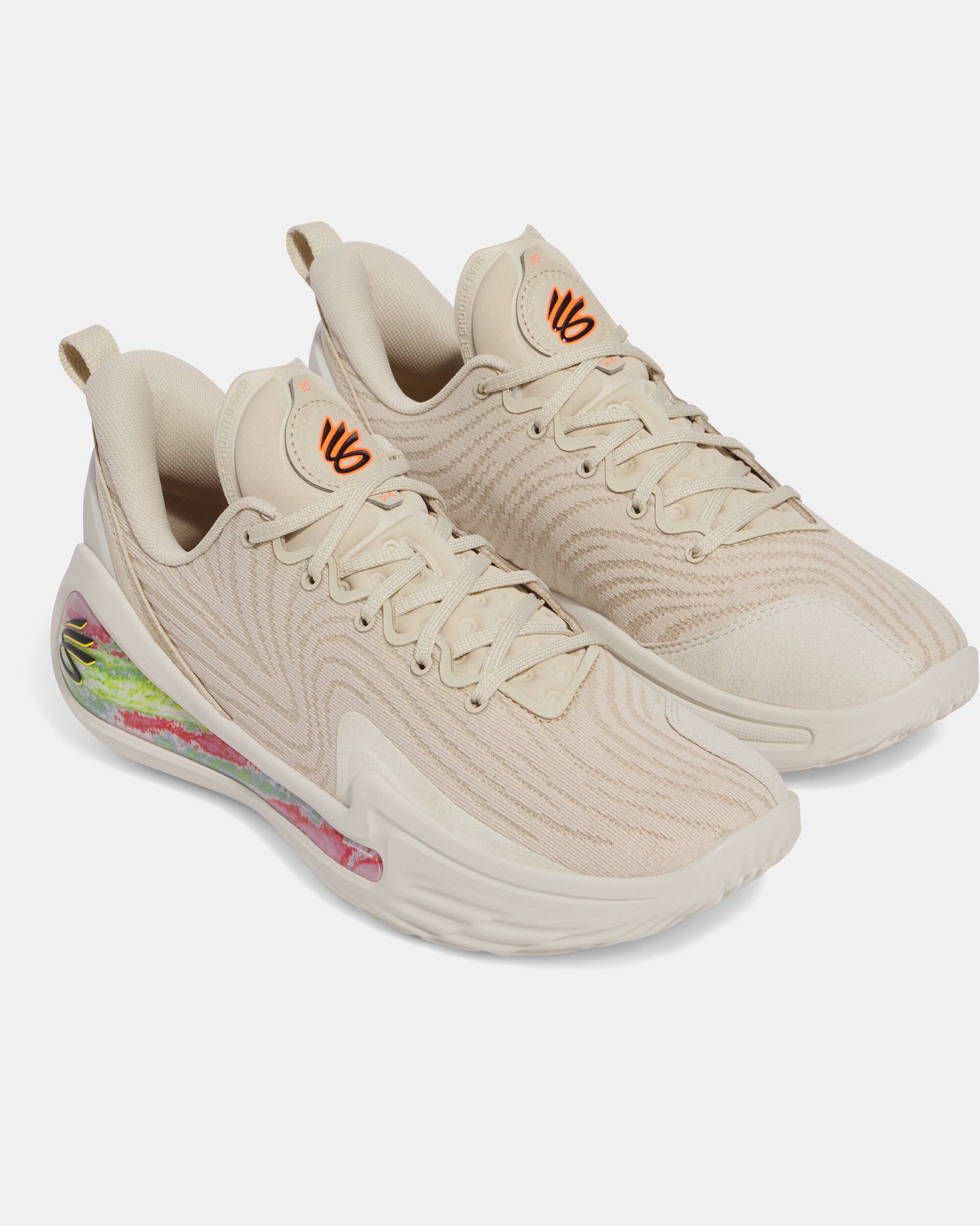 【新品】CURRY12 STRN 27cm Buty Under Armour Curry 12 Saturn Beżowe [3028498-280