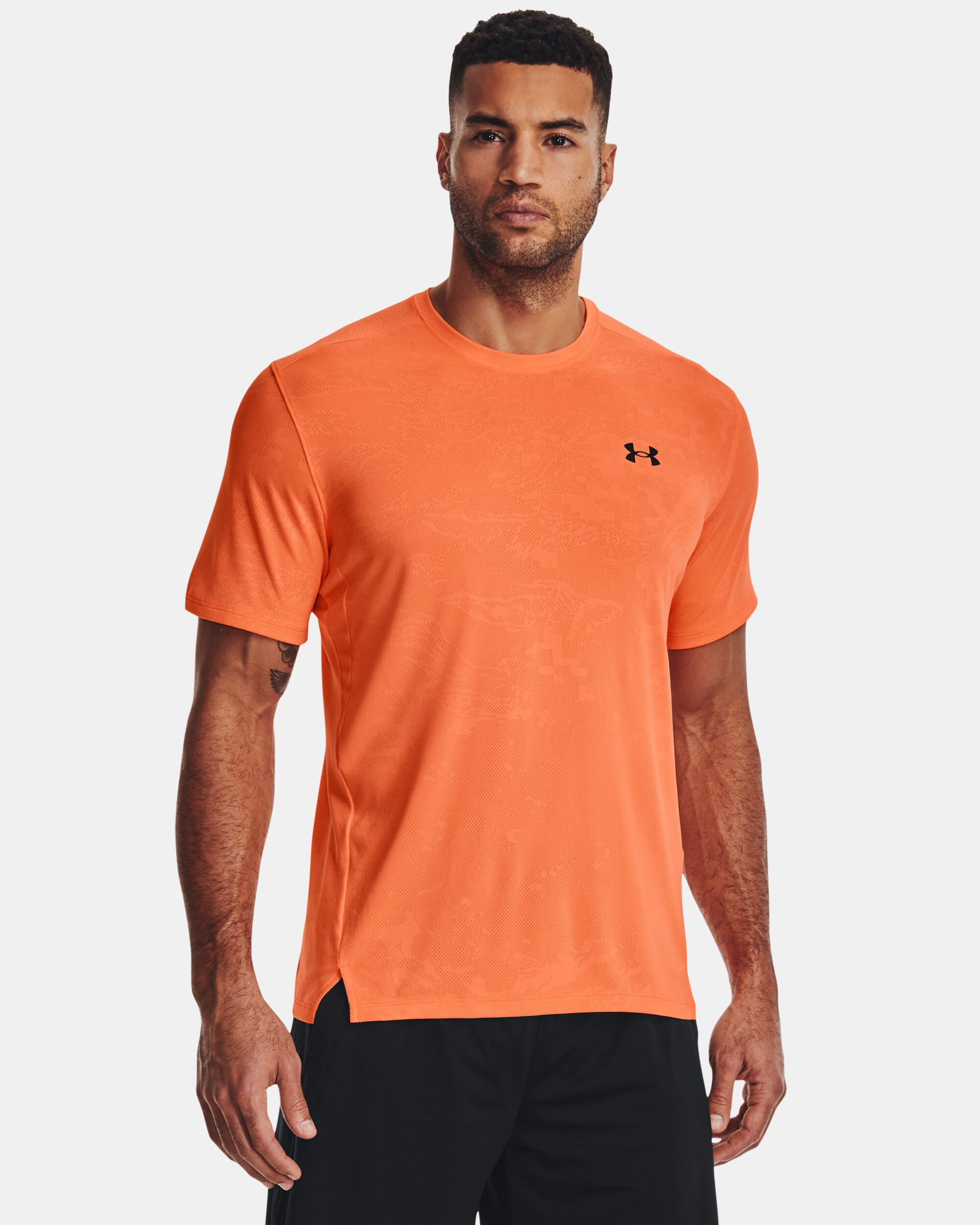 Under Armour Men s UA Tech Vent Jacquard Short Sleeve Orange in