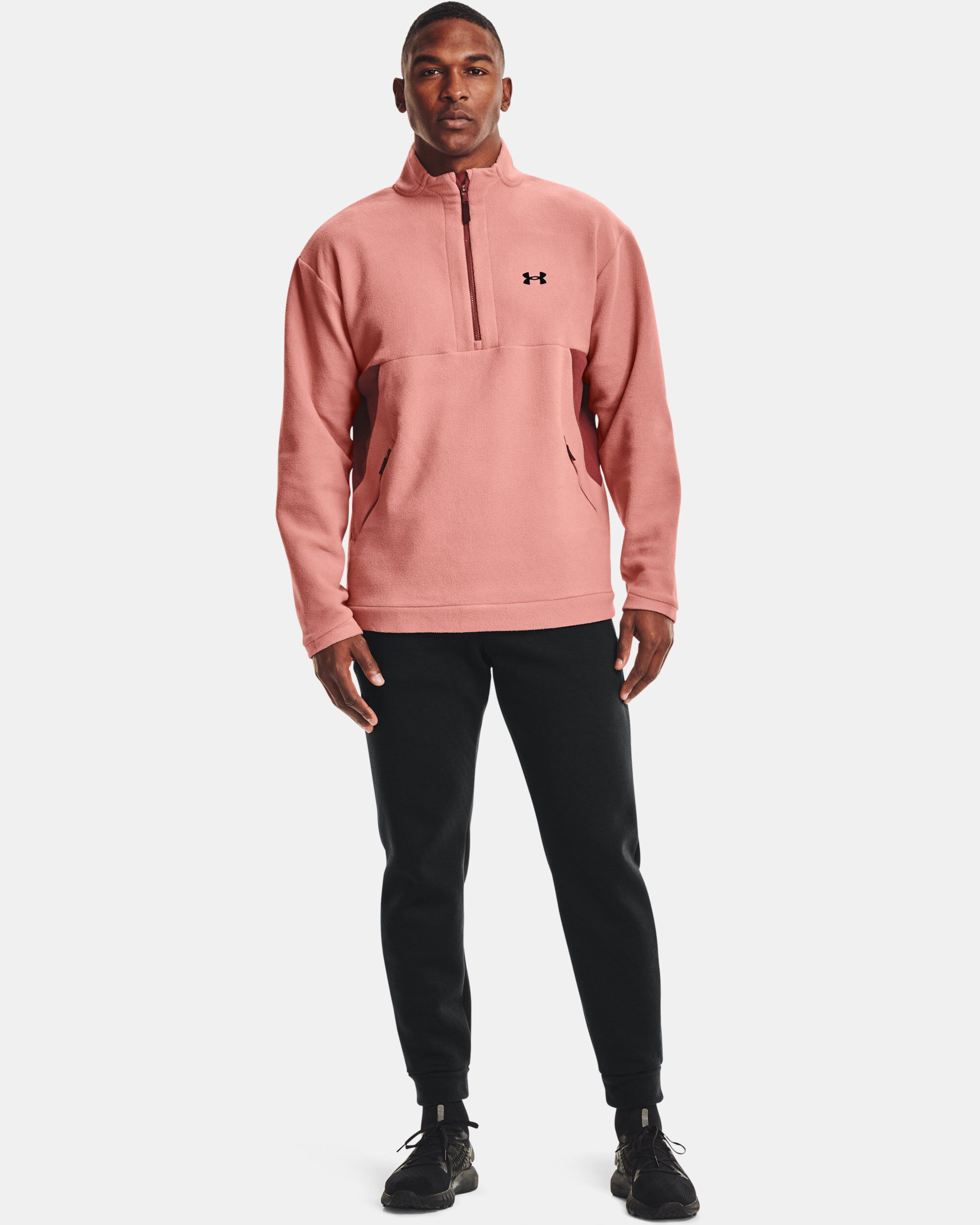 Buy Men s UA RECOVER Fleece Zip Pink in Dubai UAE Under Armour