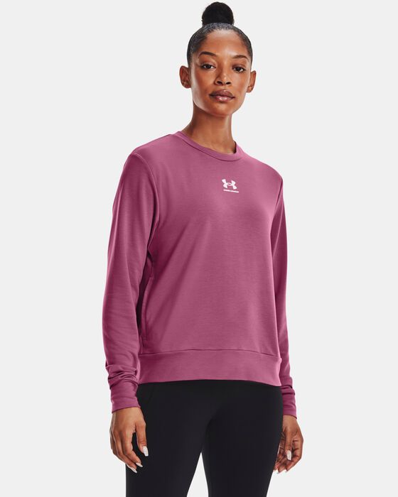 Women's UA Rival Terry Crew image number 0