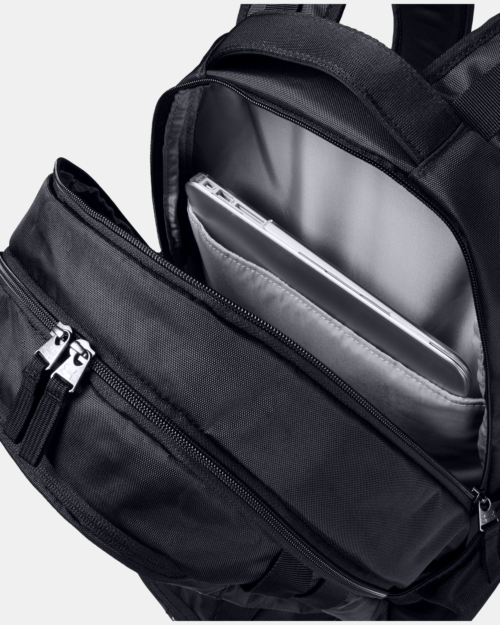 Orange and black under armour backpack store