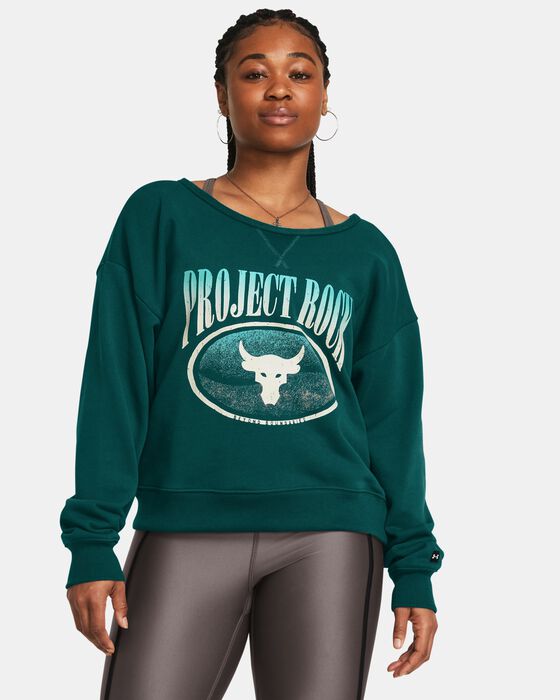 Women's Project Rock Heavyweight Terry Long Sleeve image number 0