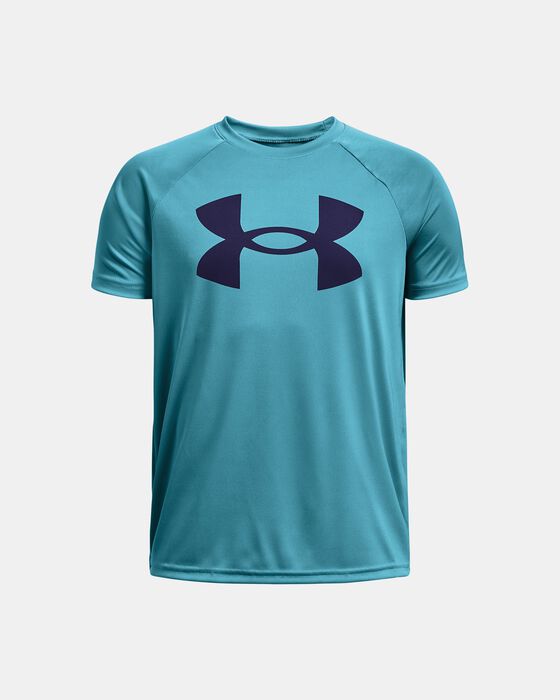 Boys' UA Tech™ Big Logo Short Sleeve image number 0