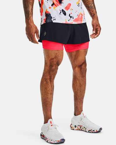 Men's UA RUSH™ Run 2-in-1 Upstream Camo Shorts