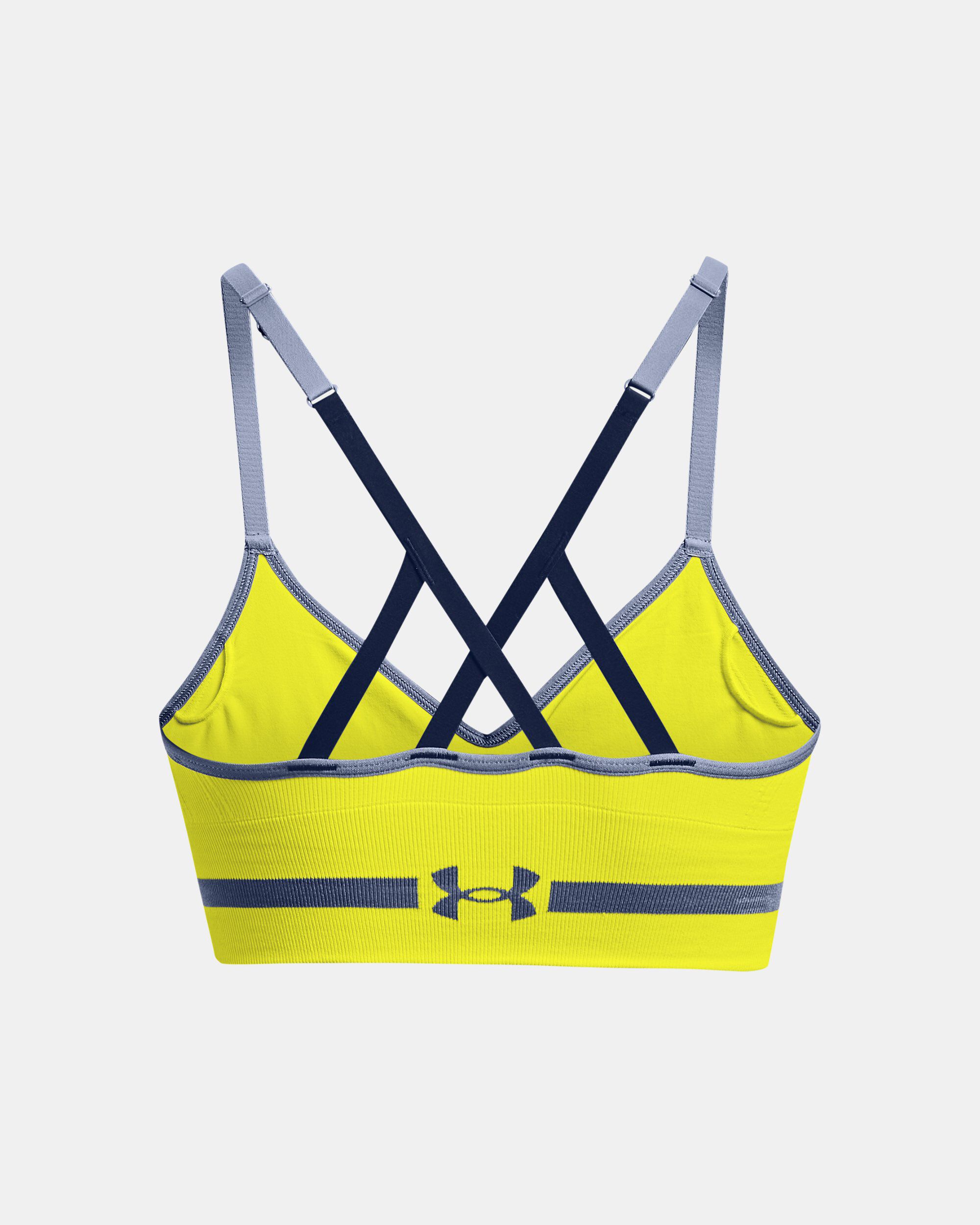 Yellow sports bra hot sale