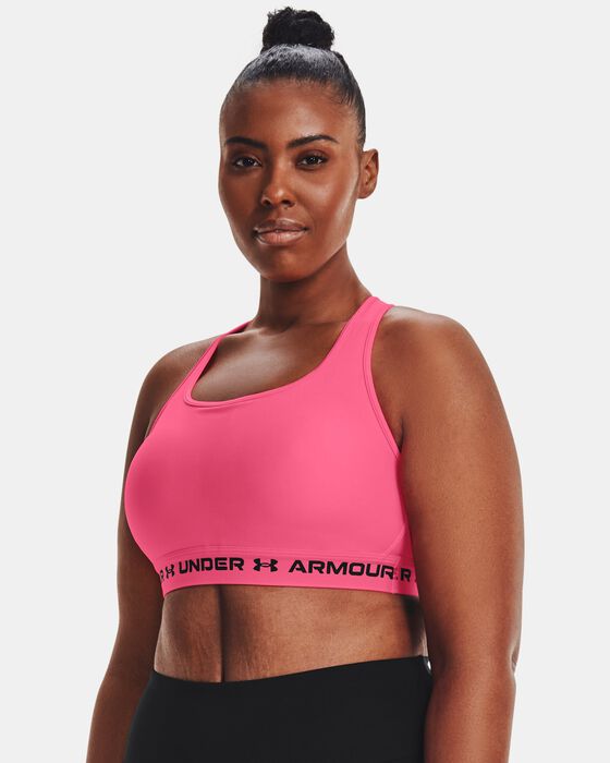 Women's Armour® Mid Crossback Sports Bra image number 3