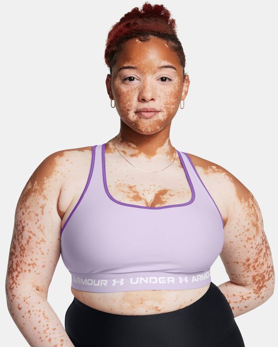 Women's Armour® Mid Crossback Sports Bra image number 2