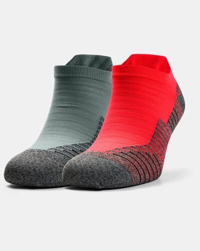 Unisex UA Run No Show Tab Socks 2-Pack