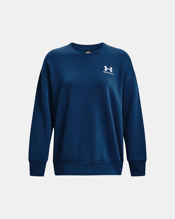 Women's UA Essential Fleece Oversized Crew image number 4