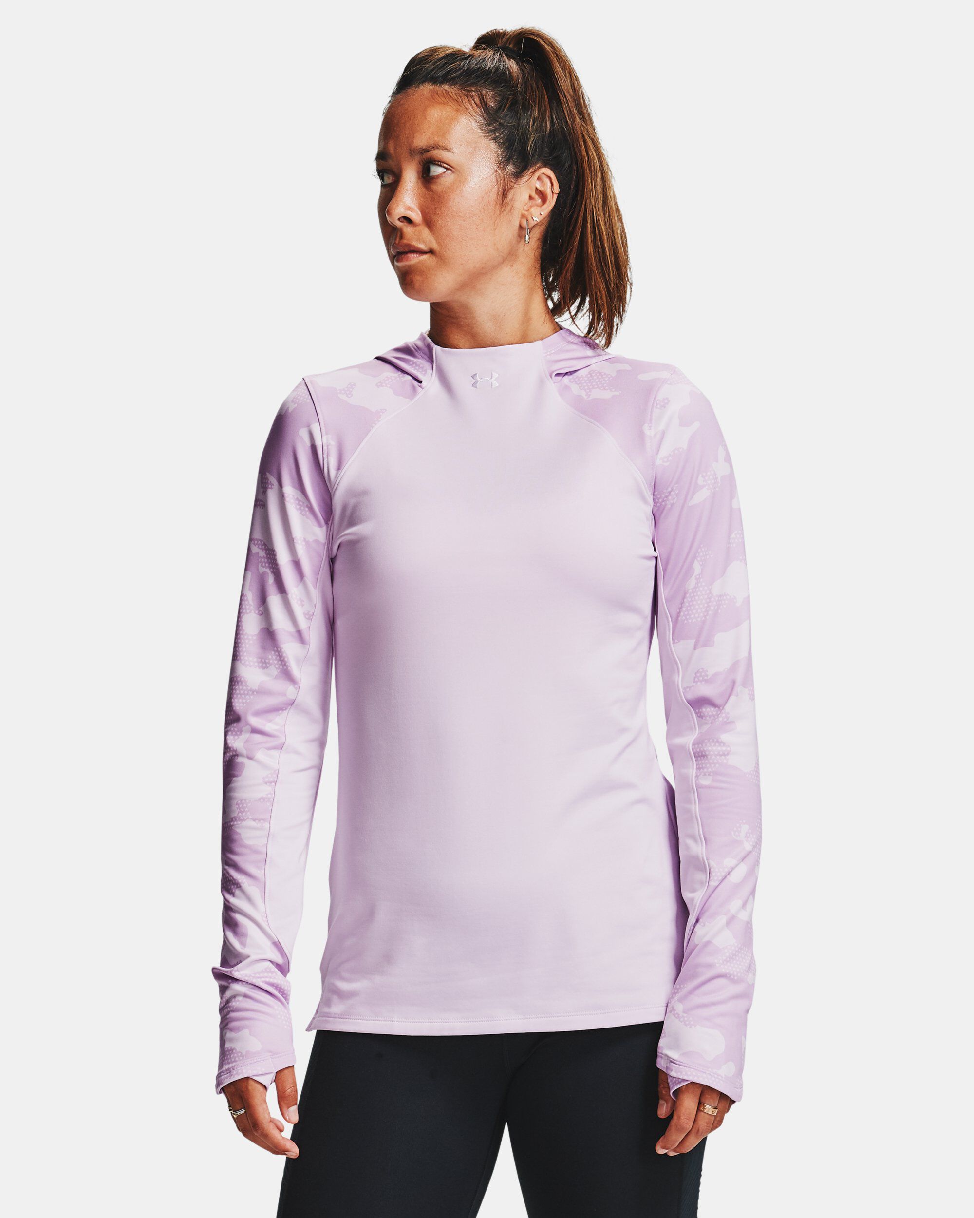 Under armour purple camo hoodie hotsell