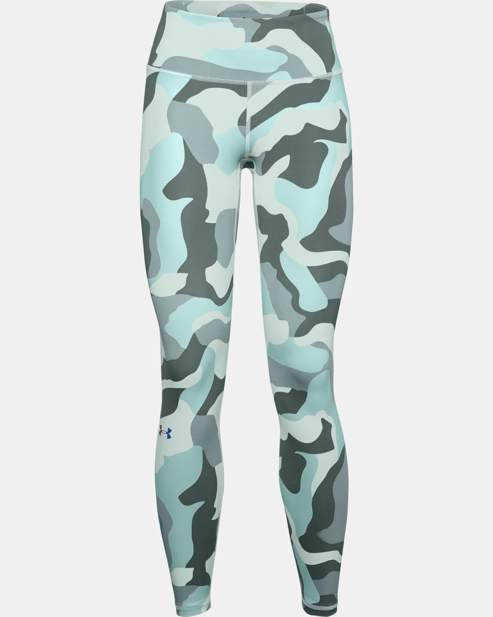 Under Armour Women s UA RUSH HeatGear Camo Leggings Blue in