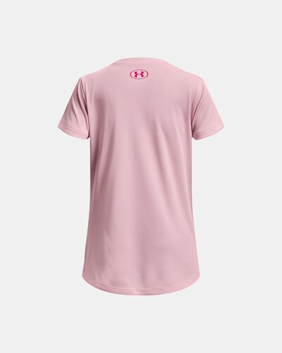 Girls' UA Techâ„¢ Print Fill Big Logo Short Sleeve